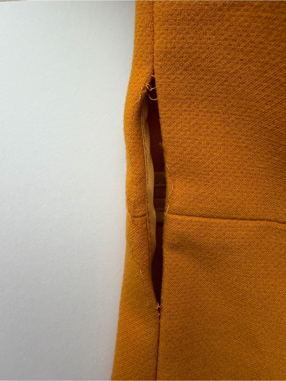 Karl Lagerfeld Mustard Coat with Gold Buttons - Picture 8 of 9